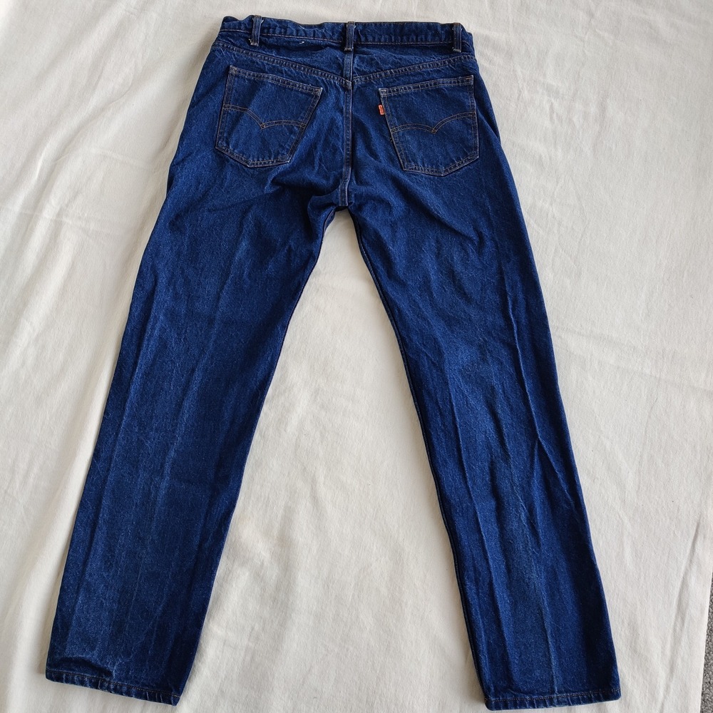 Vtg Levis 515-0693 Orange Tab Blue Jeans USA MADE Denim Pants Men's 35 x 30.5 - Picture 3 of 14